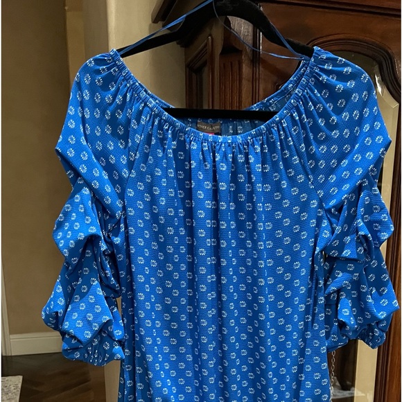 Vince camuto top - Off-The-Shoulder Bubble-Sleeve Top - Picture 5 of 6